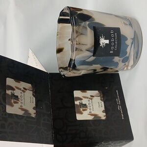 Baobab Collection Pearls Black Candle.